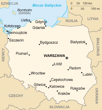 Mapa Polski