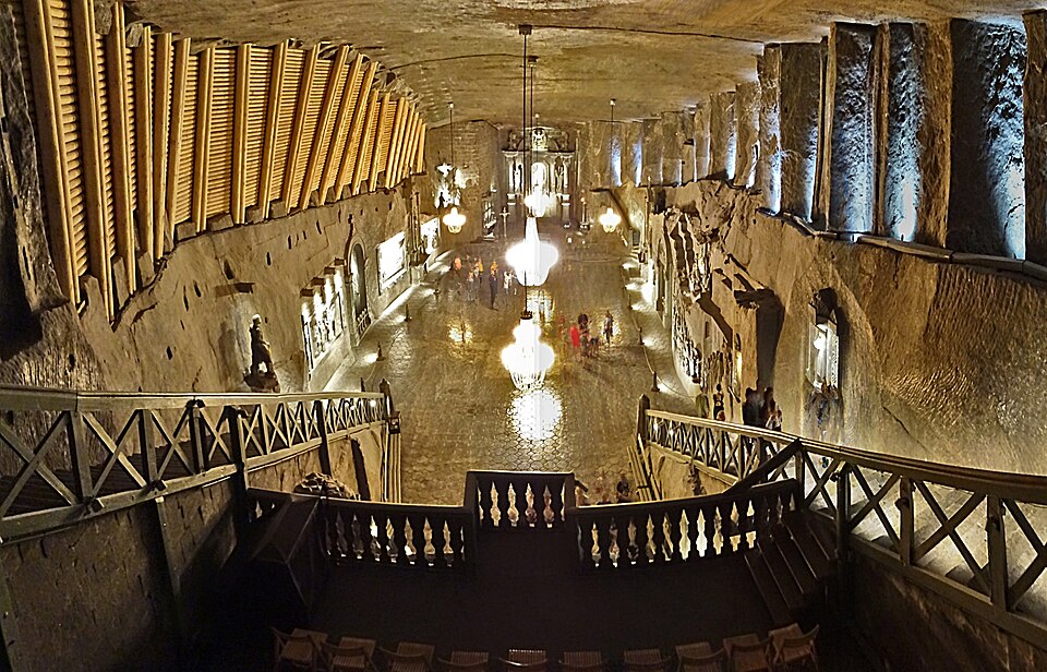 Komora w kopalni soli w Wieliczce