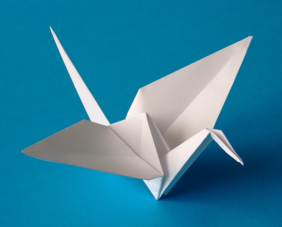 Papierowy żuraw origami